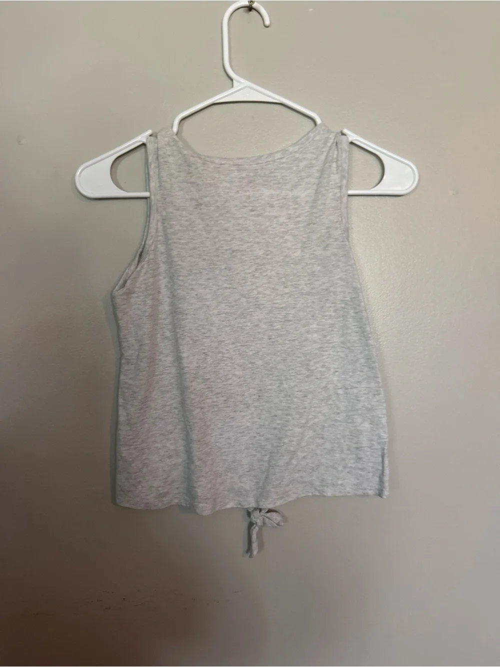 5 for $20! Justice Girls' Gray Tie-Front Tank Top - 'Love Being You' Rainbow